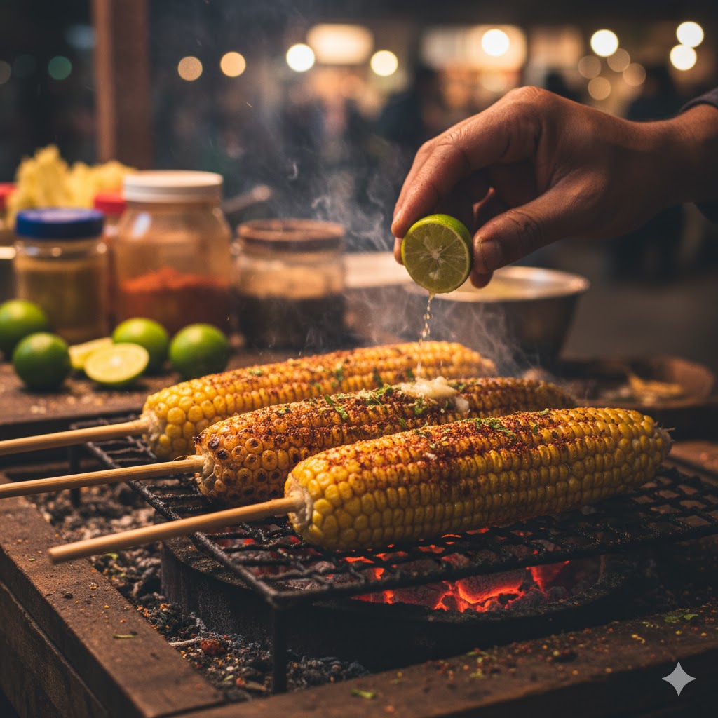 Bhutta (Roasted Corn)